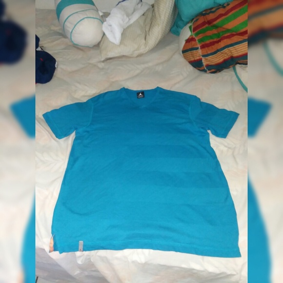 light blue jordan t shirt